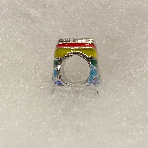 NEW•Silver Puffy Cloud & Rainbow DIY charm - Picture 4 of 6